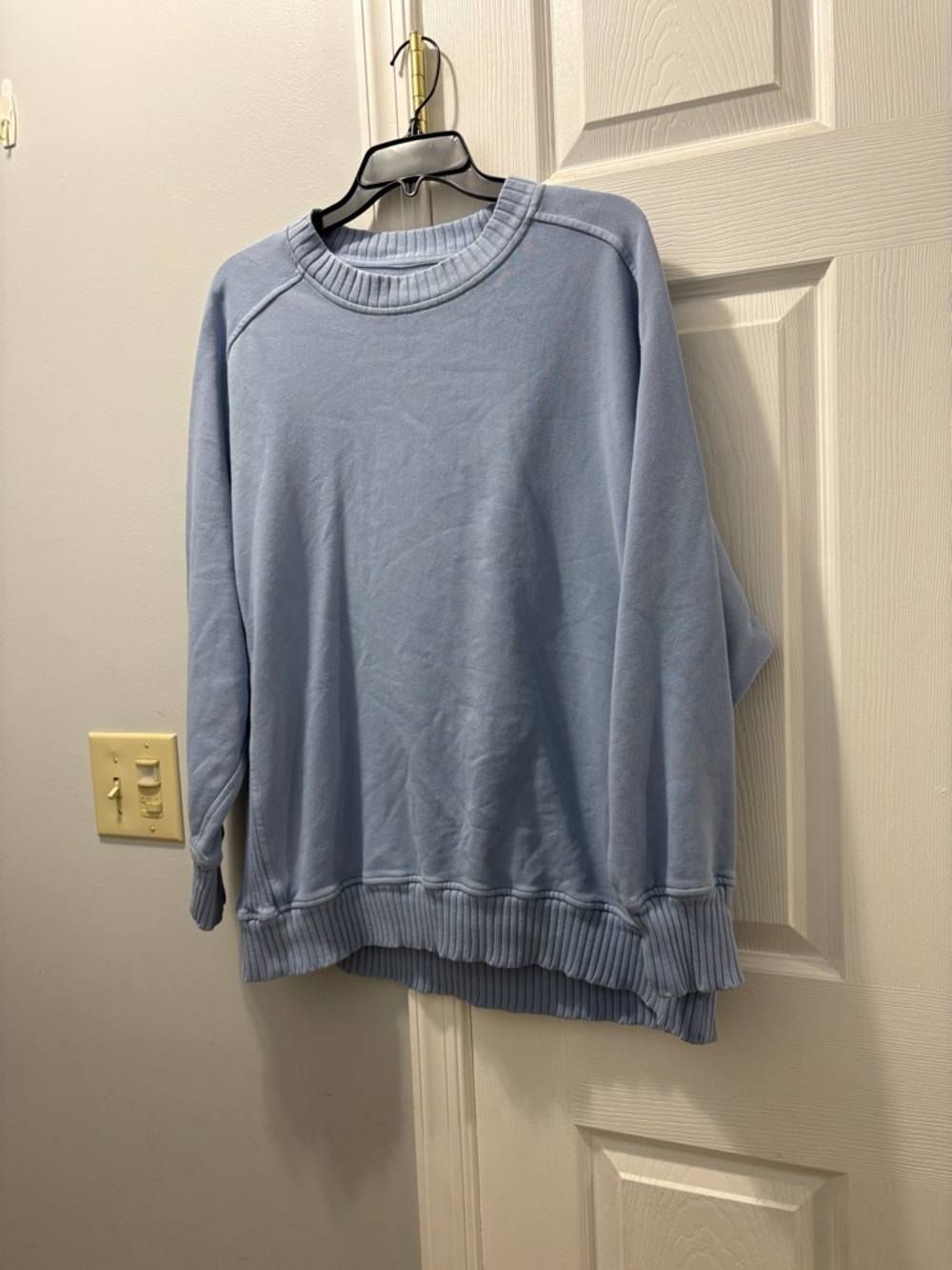 Aerie Soft Blue Knit Sweater Size Medium
